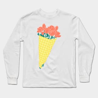 A bouquet of flowers drawn waiting for spring to come. Long Sleeve T-Shirt